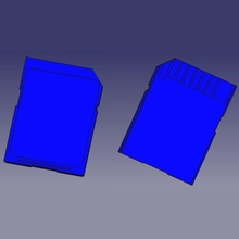 sd memory card pinshape 3d-design 3d print model - Mito3D