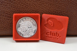 club nintendo conmemorative moeda pinshape 3d design 3d print model - Mito3D