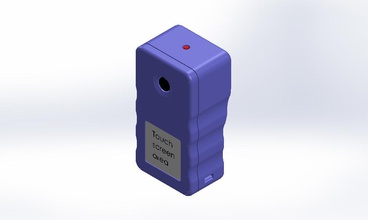 hand held laser gauge layout pinshape design Elektronik Wettbewerb lasergauge 1 3d print model - Mito3D