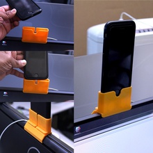 iphone carga montaje dell u2715h monitor pinshape diseño electrónica concurso pie monte cargador iphone6 3d print model - Mito3D
