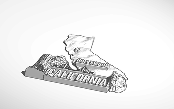 california magnet pinshape 3d print model - Mito3D