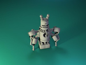 robô pronto pinshape jogos robôs robótica 3d print model - Mito3D