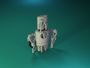 altura ted pinshape juegos robots 3d print model - Mito3D