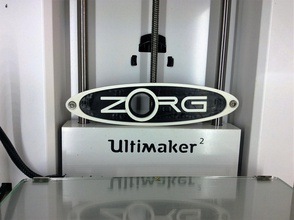 zorg pinshape name-plate 3d print model - Mito3D
