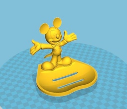 mickey savon pinshape plat 3d print model - Mito3D