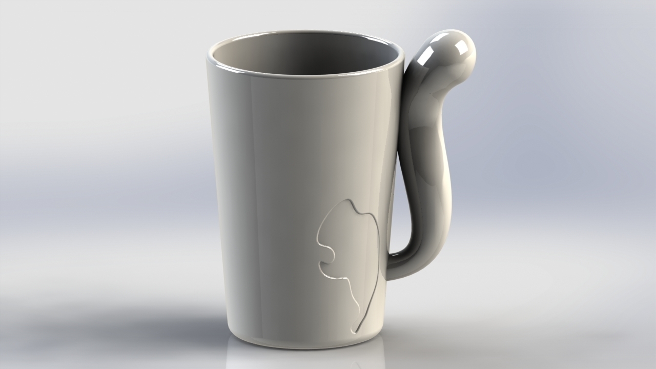 squirrel cup pinshape design-for-electronics-contest 3d-model coffee-cup- 3D print model - Mito3D