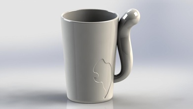 squirrel cup pinshape design-for-electronics-contest 3d-model coffee-cup- 3d print model - Mito3D