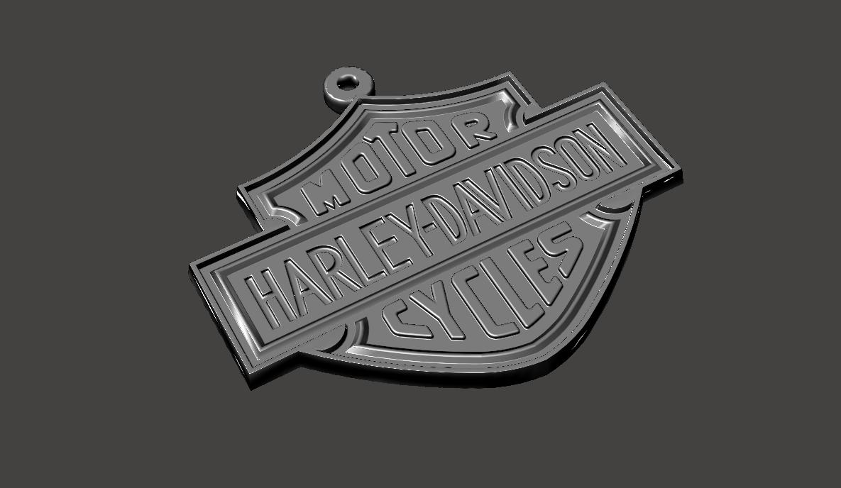 harley davidson llavero pinshape donegal3d llaveros motorista motocicletas 3D print model - Mito3D