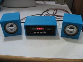 mini altoparlanti audio pinshape design per elettronica concorso suono bluetooth gli altoparlante amplificatore 3d print model - Mito3D