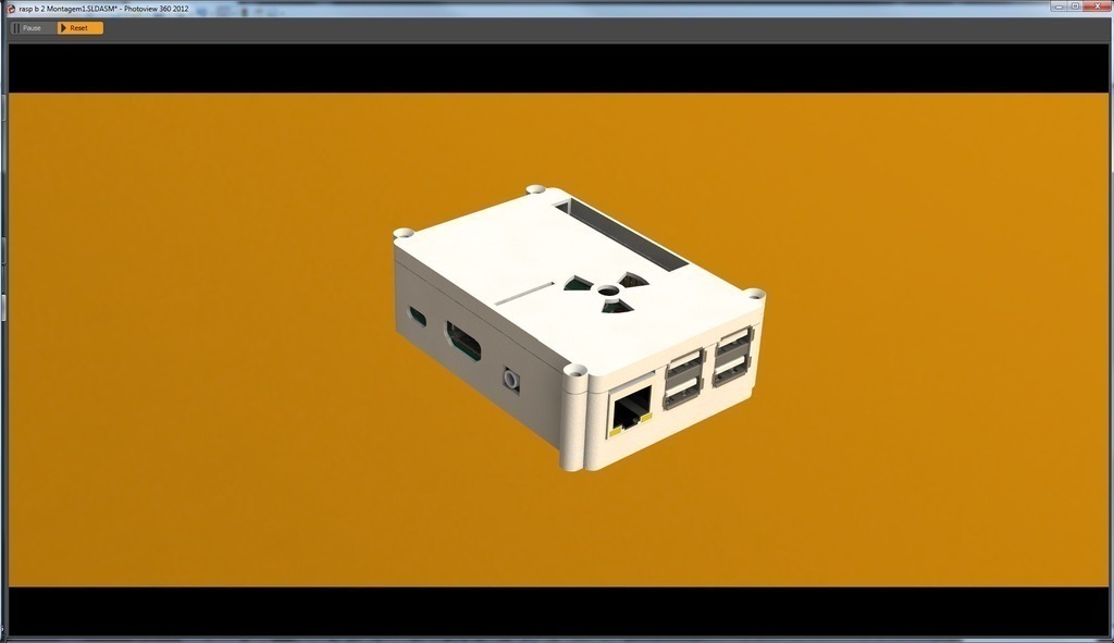 caso raspberry pi 2 pinshape 3d design 3D print model - Mito3D