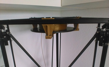 kossel xl spool holder pinshape filament-holder spool-holder 3d-printer-parts kossel-xl 3d-design 3d print model - Mito3D