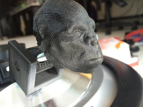 harambe tête gorille pinshape Conception 3d 3d print model - Mito3D
