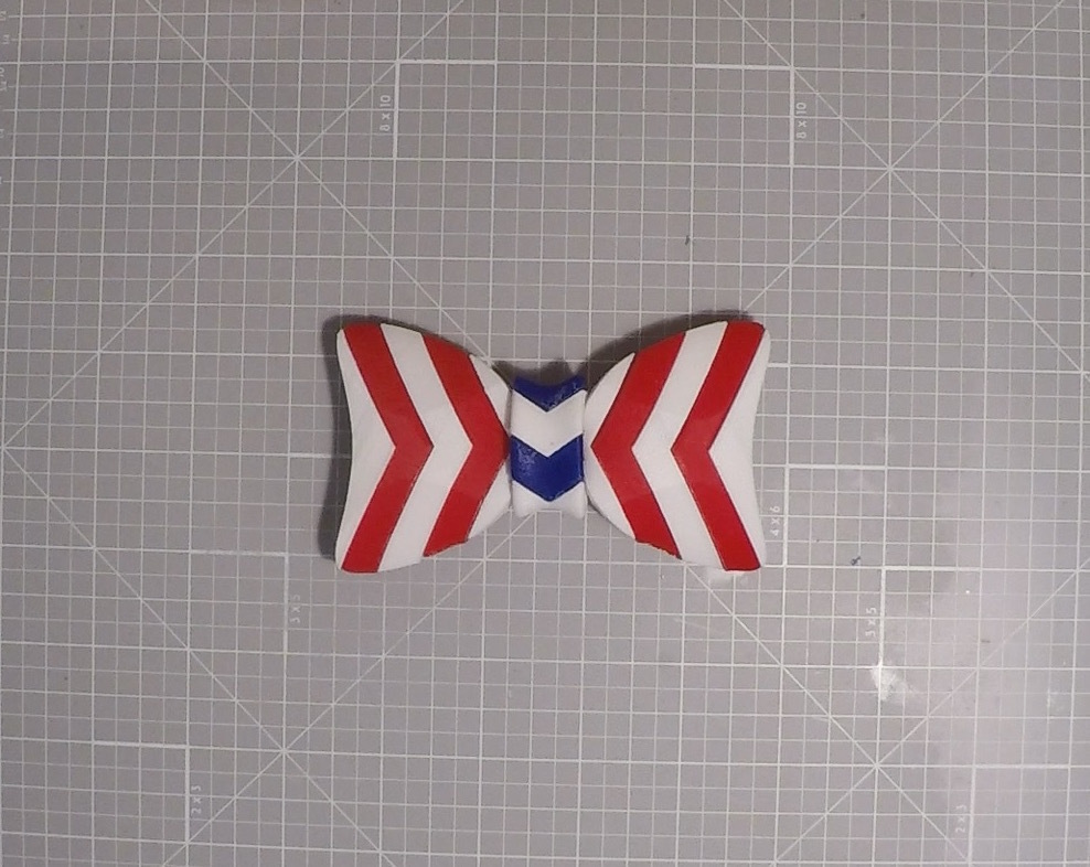 independence day bow tie pinshape accessory dress-up fancy mens-fashion fashion independence-day 4th-of-july bow-tie bowtie 3d-design 3D print model - Mito3D