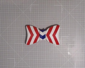 independence day bow tie pinshape accessory dress-up fancy mens-fashion fashion independence-day 4th-of-july bow-tie bowtie 3d-design 3d print model - Mito3D