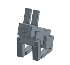 minecraft coelho pinshape coelhos onshape 3d print model - Mito3D