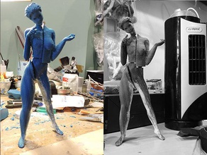 femme moderne pinshape Conception 3d caractère modélisation concours l'image corporelle art 3d print model - Mito3D