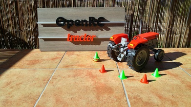 openrc tractor pinshape design-for-electronics-contest rc rcmodel opensource openrc-tractor open-rc 3d print model - Mito3D
