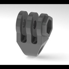 gopro wrist strap mount pinshape 3d-design 3d print model - Mito3D