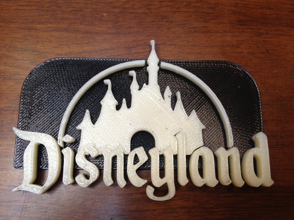 disney castle + keychain pinshape 3d-design 3D print model - Mito3D