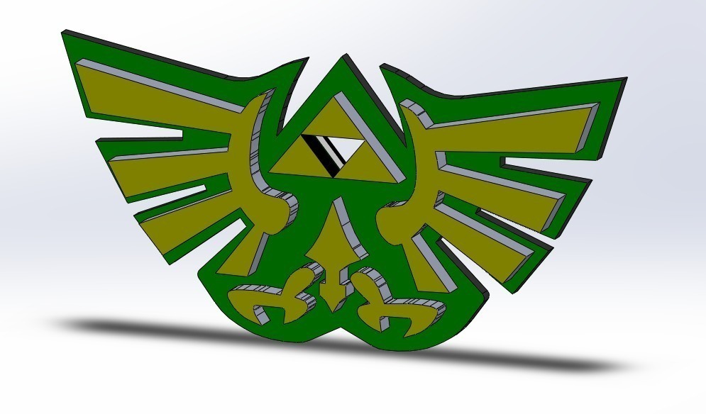 zelda pinshape 3d design 3D print model - Mito3D