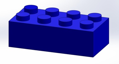 lego mattoncino 2x4 pinshape disegno 3d 3d print model - Mito3D
