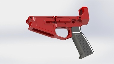 ar15 poignée pistolet pinshape Conception 3d 3d print model - Mito3D