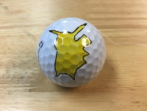 pokemon pikachu golf ball marker pinshape 3d design 3d print model - Mito3D