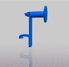 micro 3d spool holder mount pinshape 3d-design 3d print model - Mito3D