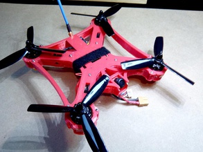 bat quad 210mm elpet impresso racing drone pinshape 3d design 3d print model - Mito3D