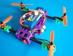 330 inclinaison bras quad racer drone pinshape Conception 3d 3d print model - Mito3D
