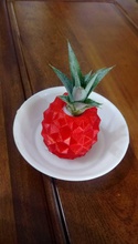 flor piña bote pinshape olla maceta 3d print model - Mito3D