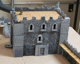 complete castle expansion 1 buildings & dungeons 28mm-32mm pinshape 3d-design 3d print model - Mito3D