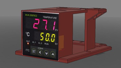 casing thermostat inkbird itc-100 pinshape 3d-design 3d print model - Mito3D