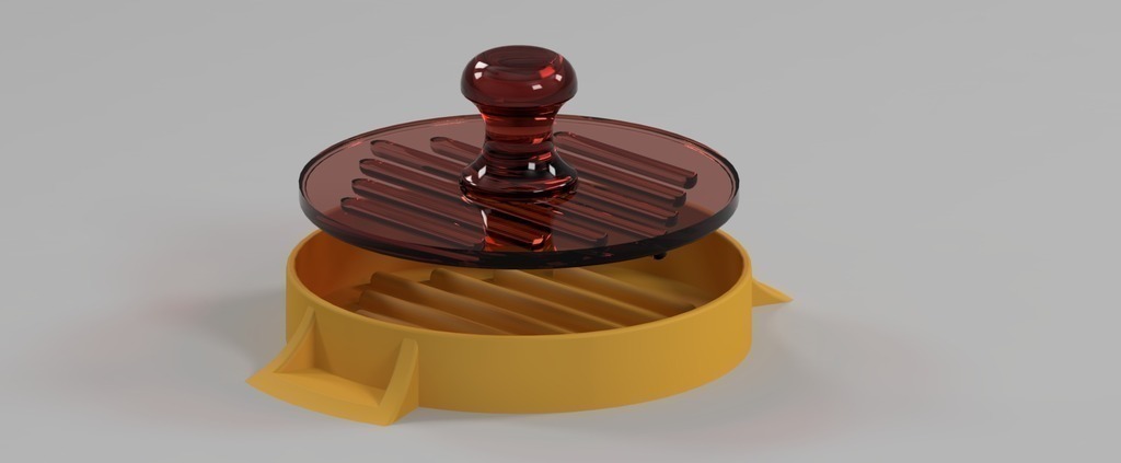 hamburger carimbo pinshape 3d design 3D print model - Mito3D