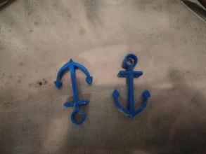 anchors pinshape bracelet marine ancla sea pirate anchor 3d print model - Mito3D