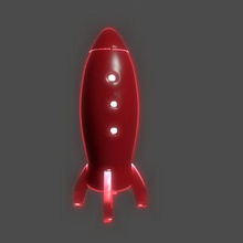 spaceship lamp pinshape design-for-electronics-contest lighting sci-fi fiction 3d print model - Mito3D