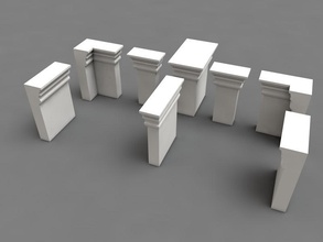 semplice configurazione modulare pinshape disegno 3d 3d print model - Mito3D