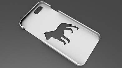iphone 6 caso base pitbull pinshape disegno 3d 3d print model - Mito3D