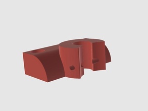 extrusora filamento guia restrição flsun kossel mini pinshape 3d design 3d print model - Mito3D