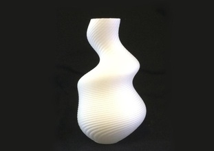 irregular spiral vase pinshape 3d-design 3d print model - Mito3D
