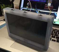 adafruit 7 portátil monitor hdmi caso remix pinshape Diseño 3d 3d print model - Mito3D