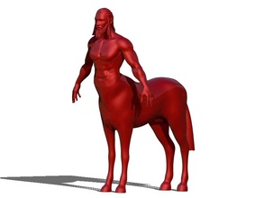 centaur pinshape yaratık canavar mytical at anima 3d print model - Mito3D