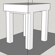 mesa jardín pinshape 3d print model - Mito3D
