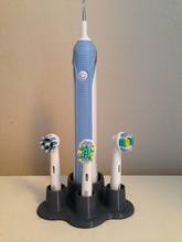 electric brush holder pinshape bathroom 3d print model - Mito3D