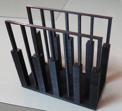 piano napkin holder pinshape design-for-electronics-contest makerbot piano-keys napkin-holder 3d print model - Mito3D