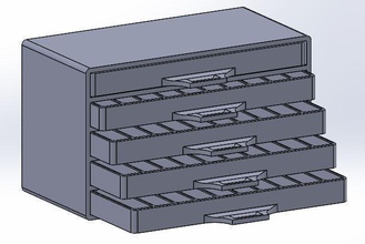 resistor drawer pinshape 3d-design 3d print model - Mito3D