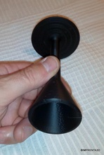 pinard stetoscopio corno pinshape spazio design concorso battito cuore baby estetoscopio horn disegno 3d 3d print model - Mito3D