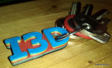 small keychain pinshape 3d-design 3d print model - Mito3D
