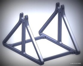 titulaire taulman filament bobine pinshape Conception 3d 3d print model - Mito3D