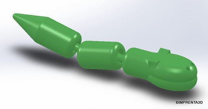 i3d culebra pinshape articulada jointed snake 3d-design 3d print model - Mito3D